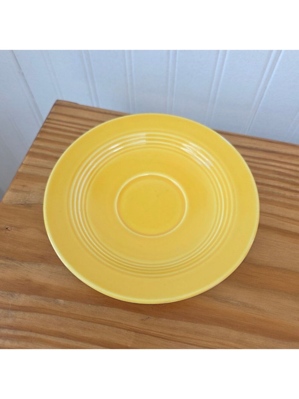 Vintage Fiestaware Yellow Glazed Saucer Ceramic Fiesta Ware 6" Small Plate